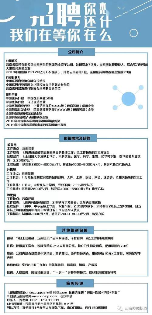 云南白药招聘网最新招聘信息，探寻医药行业的职业发展与机遇